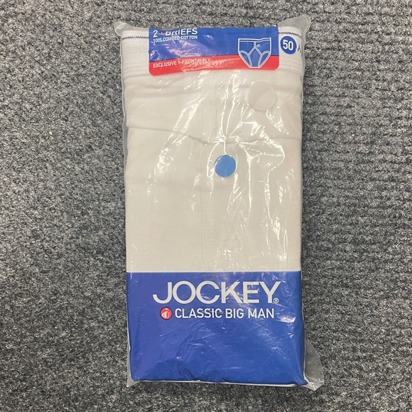 Jockey Other - Vintage 2003 Jockey Classic Big Man White Briefs Y Fly size 50 NWT NOS